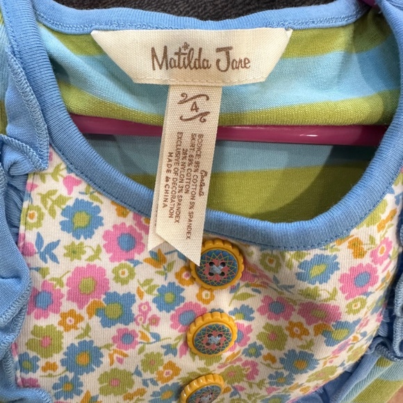 Matilda Jane HOME SWEET HOME Dress Maggie Brilliant Daydream - Size 4 Youth - Picture 6 of 6